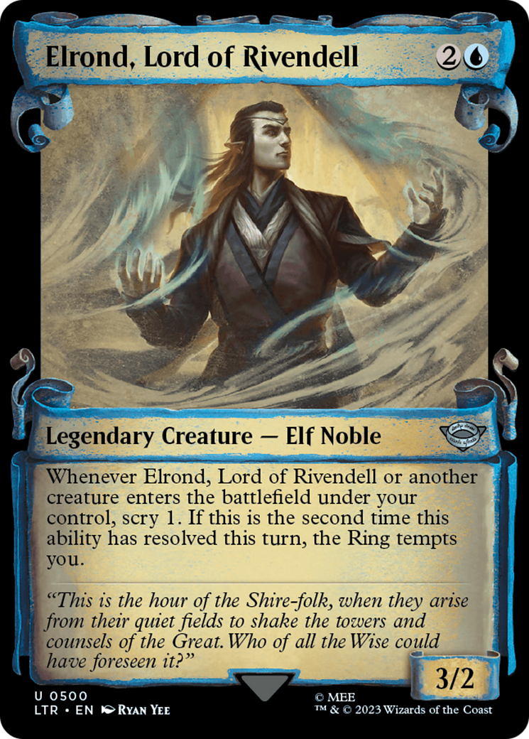 Elrond, Lord of Rivendell [The Lord of the Rings: Tales of Middle-Earth Showcase Scrolls] | Tabernacle Games