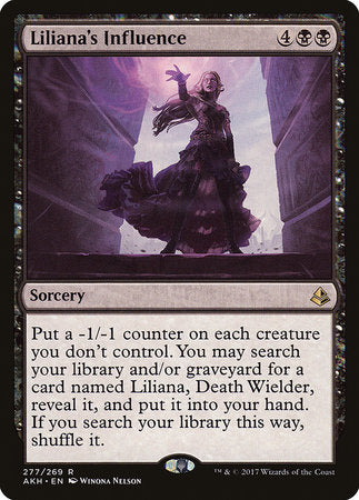 Liliana's Influence [Amonkhet] | Tabernacle Games