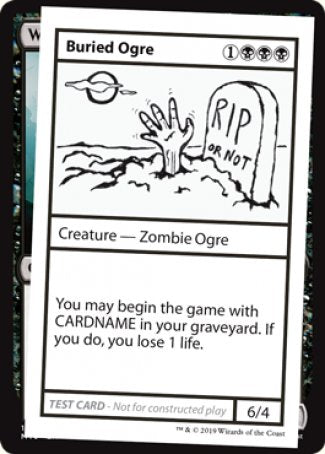 Buried Ogre (2021 Edition) [Mystery Booster Playtest Cards] | Tabernacle Games