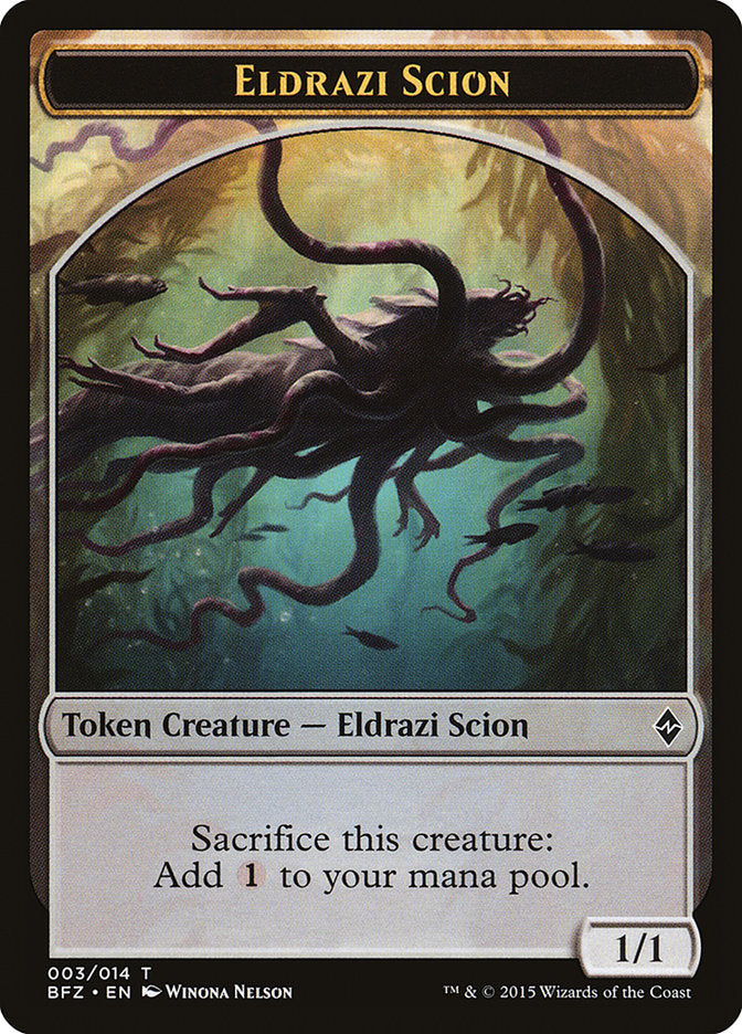 Eldrazi Scion (003/014) [Battle for Zendikar Tokens] | Tabernacle Games