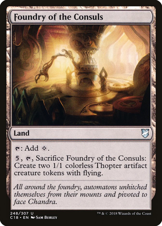 Foundry of the Consuls [Commander 2018] | Tabernacle Games
