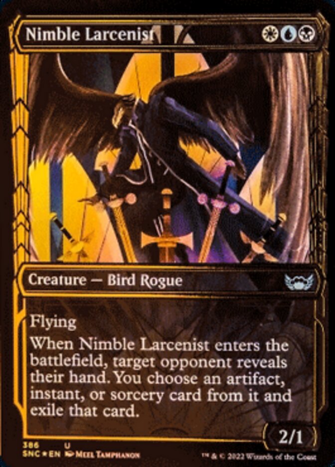 Nimble Larcenist (Showcase Golden Age Gilded Foil) [Streets of New Capenna] | Tabernacle Games