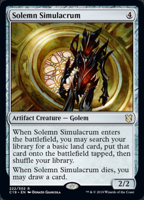 Solemn Simulacrum [Commander 2019] | Tabernacle Games