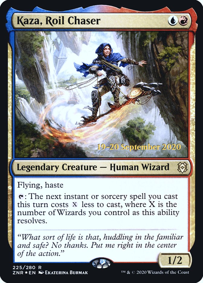 Kaza, Roil Chaser  [Zendikar Rising Prerelease Promos] | Tabernacle Games