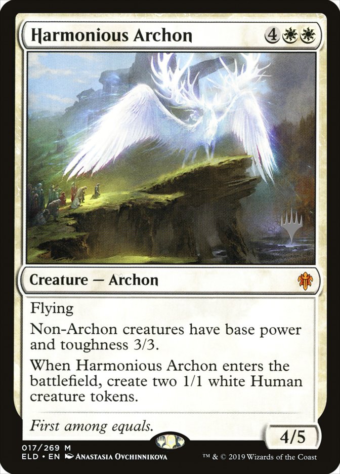 Harmonious Archon (Promo Pack) [Throne of Eldraine Promos] | Tabernacle Games