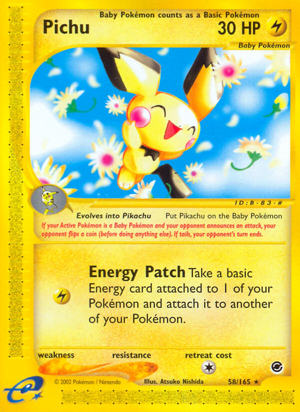 Pichu (58/165) [Expedition: Base Set] | Tabernacle Games