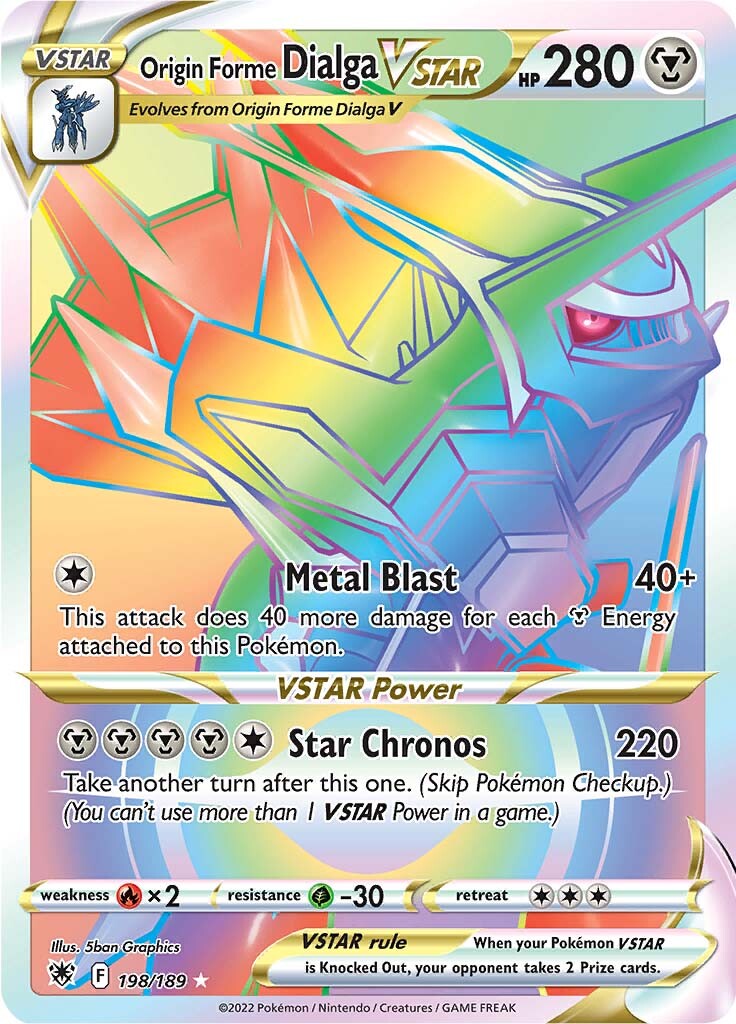 Origin Forme Dialga VSTAR (198/189) [Sword & Shield: Astral Radiance] | Tabernacle Games