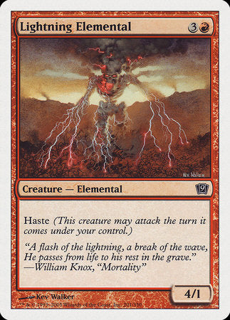 Lightning Elemental [Ninth Edition] | Tabernacle Games