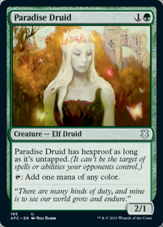Paradise Druid [Dungeons & Dragons: Adventures in the Forgotten Realms Commander] | Tabernacle Games