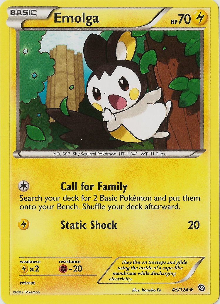 Emolga (45/124) [Black & White: Dragons Exalted] | Tabernacle Games