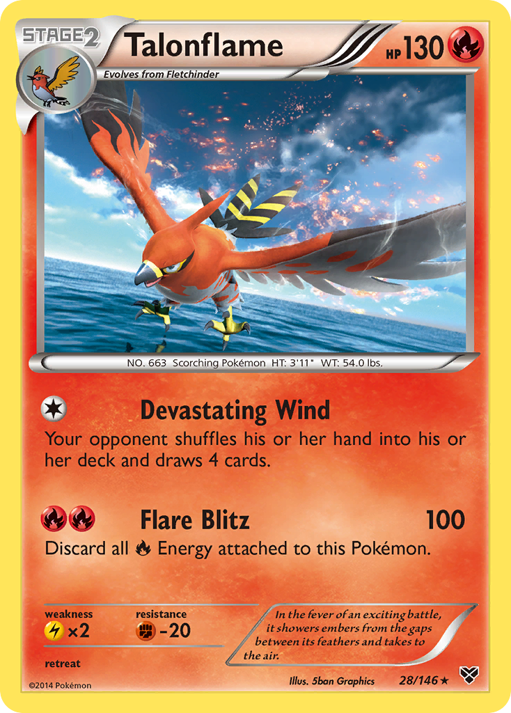 Talonflame (28/146) [XY: Base Set] | Tabernacle Games