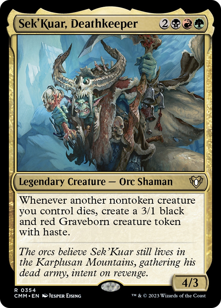 Sek'Kuar, Deathkeeper [Commander Masters] | Tabernacle Games