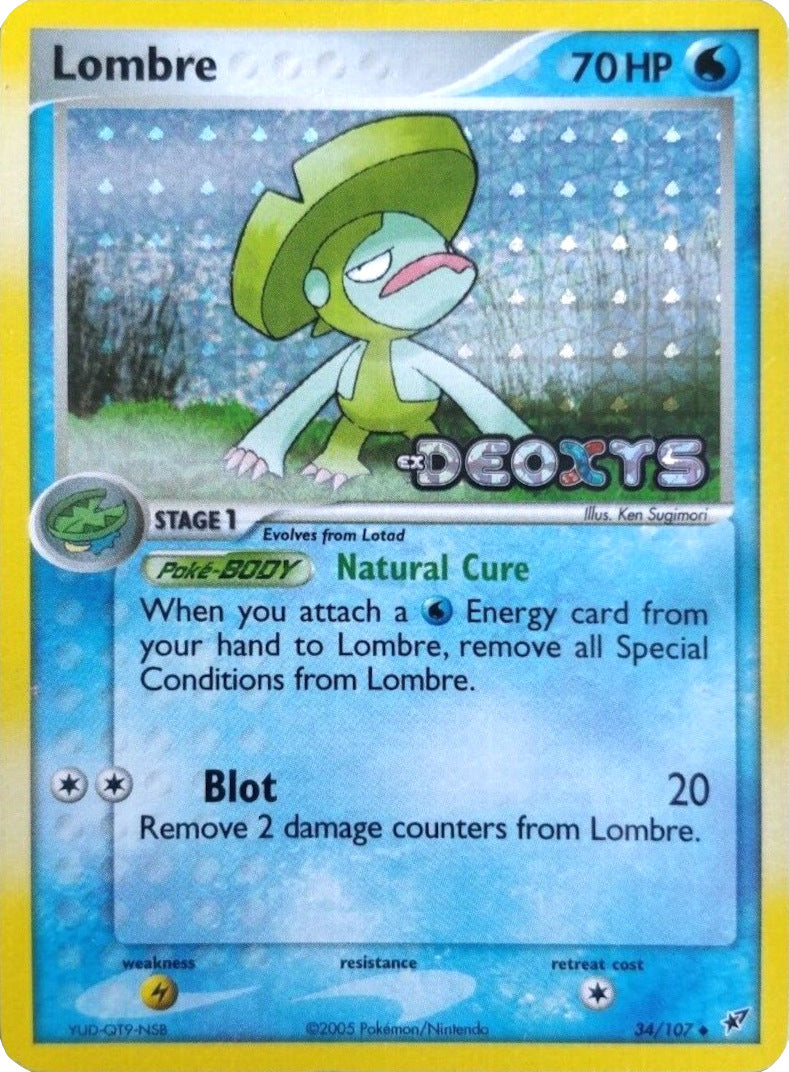 Lombre (34/107) (Stamped) [EX: Deoxys] | Tabernacle Games