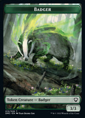 Bird (002) // Badger Double-sided Token [Dominaria United Tokens] | Tabernacle Games