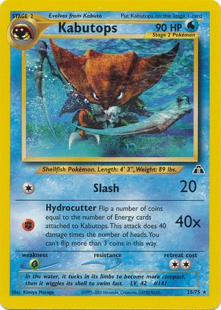 Kabutops (25/75) [Neo Discovery Unlimited] | Tabernacle Games