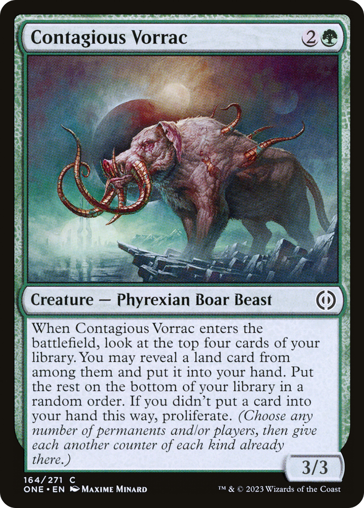 Contagious Vorrac [Phyrexia: All Will Be One] | Tabernacle Games