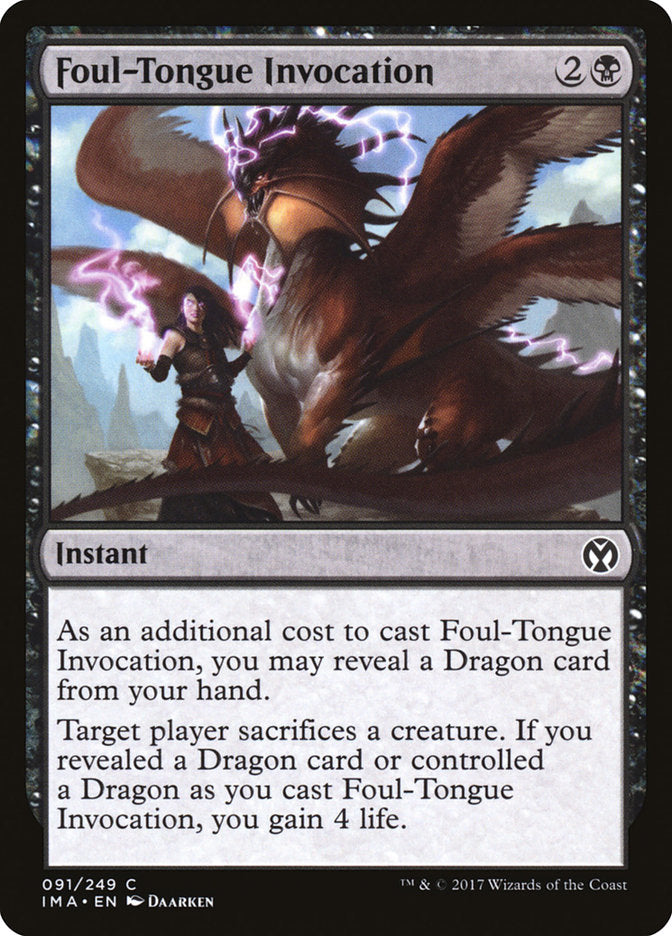 Foul-Tongue Invocation [Iconic Masters] | Tabernacle Games
