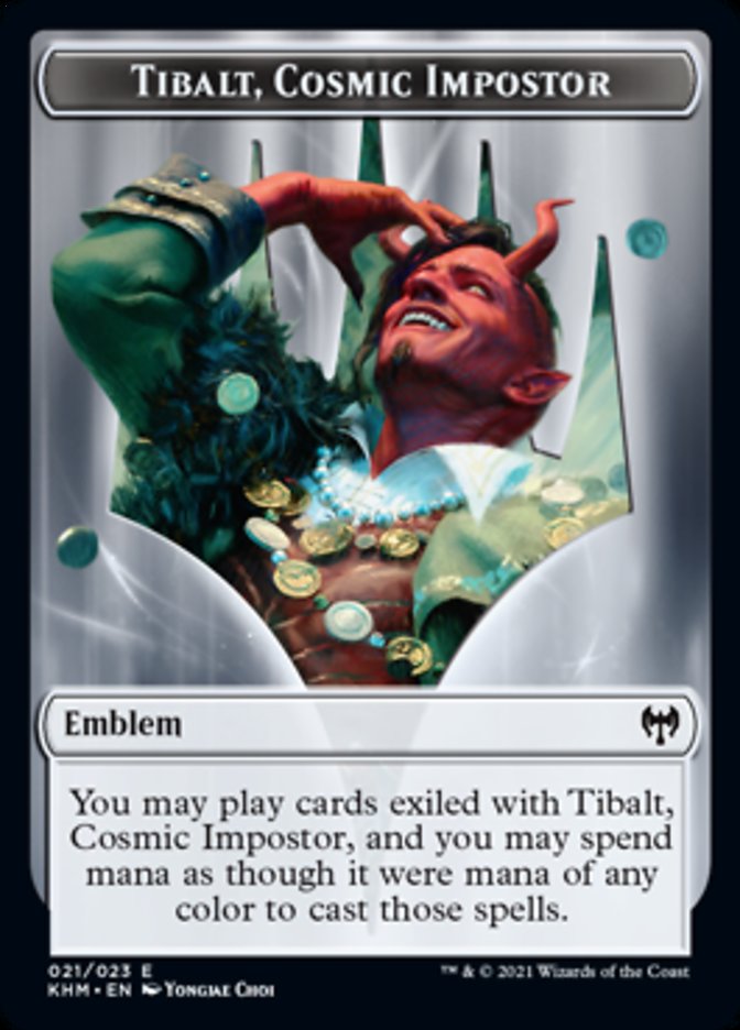 Emblem - Tibalt, Cosmic Impostor [Kaldheim] | Tabernacle Games
