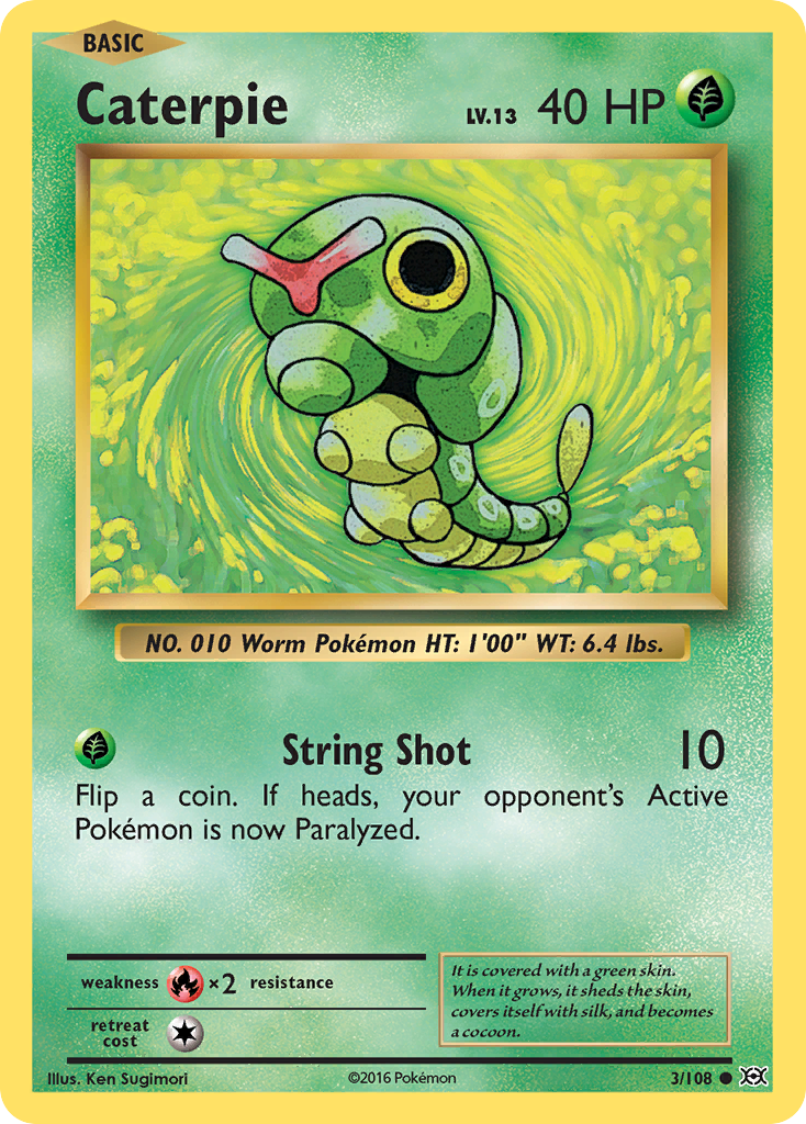 Caterpie (3/108) [XY: Evolutions] | Tabernacle Games