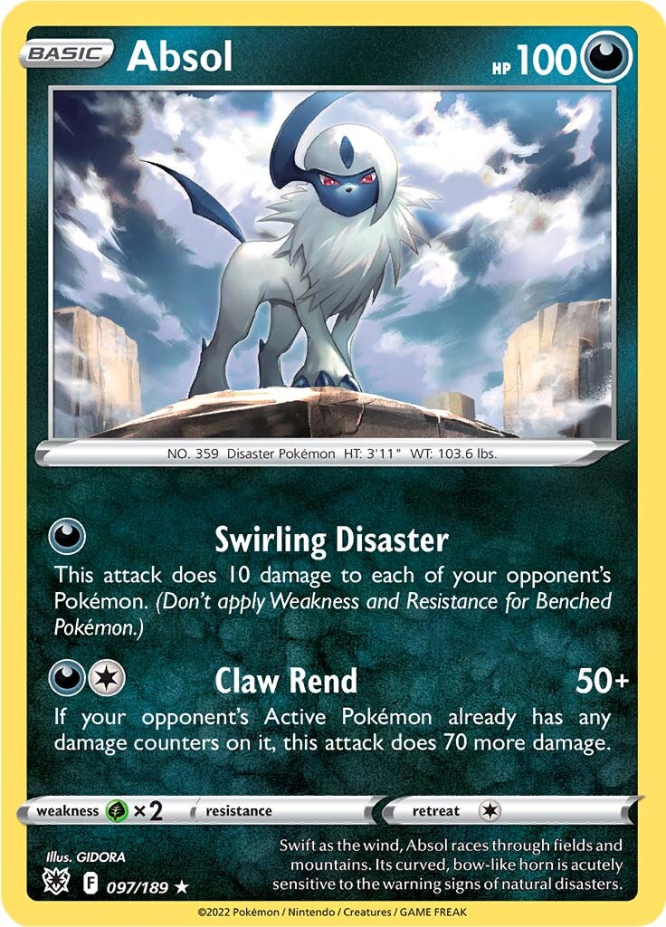 Absol (097/189) (Theme Deck Exclusive) [Sword & Shield: Astral Radiance] | Tabernacle Games