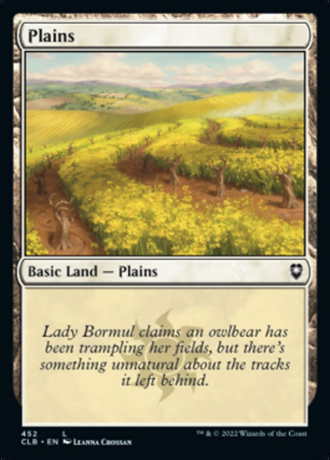 Plains (452) [Commander Legends: Battle for Baldur's Gate] | Tabernacle Games