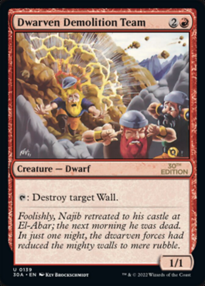 Dwarven Demolition Team [30th Anniversary Edition] | Tabernacle Games