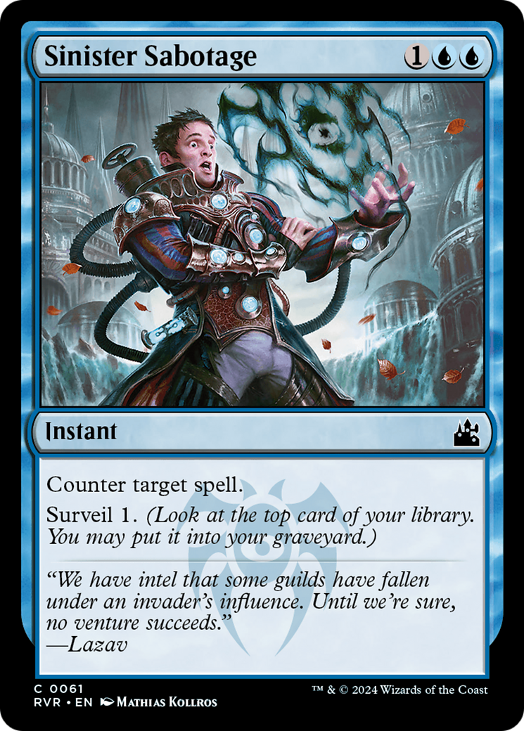 Sinister Sabotage [Ravnica Remastered] | Tabernacle Games