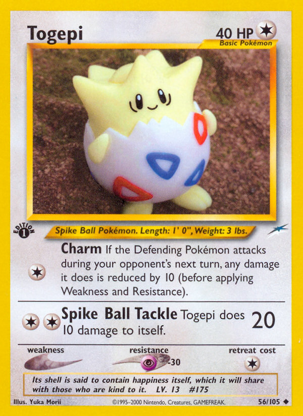 Togepi (56/105) [Neo Destiny 1st Edition] | Tabernacle Games
