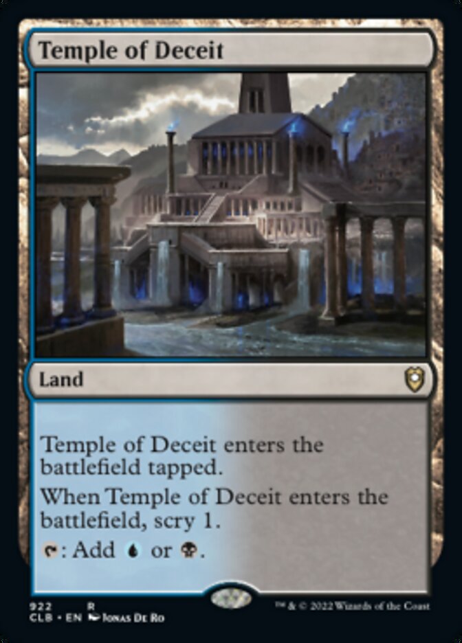 Temple of Deceit [Commander Legends: Battle for Baldur's Gate] | Tabernacle Games