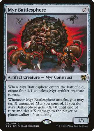 Myr Battlesphere [Duel Decks: Elves vs. Inventors] | Tabernacle Games