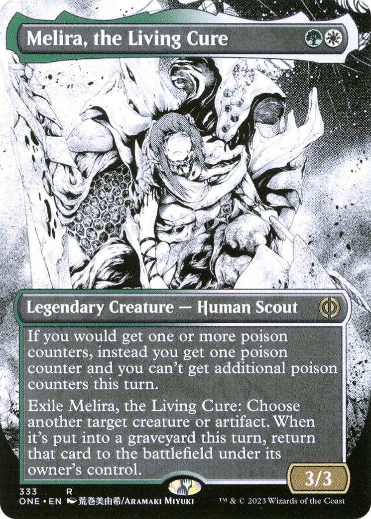 Melira, the Living Cure (Borderless Manga) [Phyrexia: All Will Be One] | Tabernacle Games