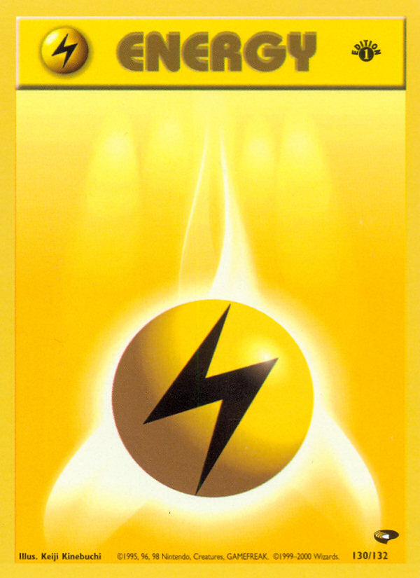 Lightning Energy (130/132) [Gym Challenge 1st Edition] | Tabernacle Games