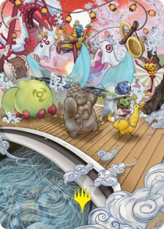 March of Otherworldly Light Art Card (Gold-Stamped Signature) [Kamigawa: Neon Dynasty Art Series] | Tabernacle Games