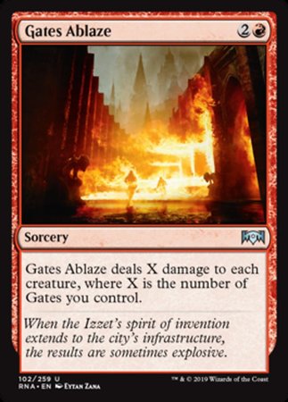 Gates Ablaze [Ravnica Allegiance] | Tabernacle Games