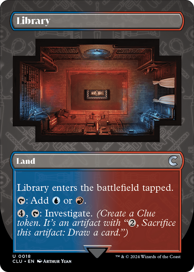 Library (Borderless) [Ravnica: Clue Edition] | Tabernacle Games