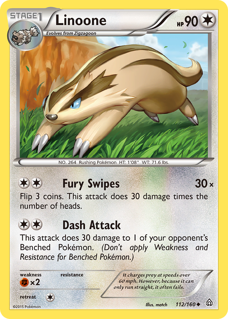 Linoone (112/160) [XY: Primal Clash] | Tabernacle Games