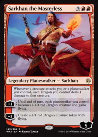 Sarkhan the Masterless [War of the Spark] | Tabernacle Games