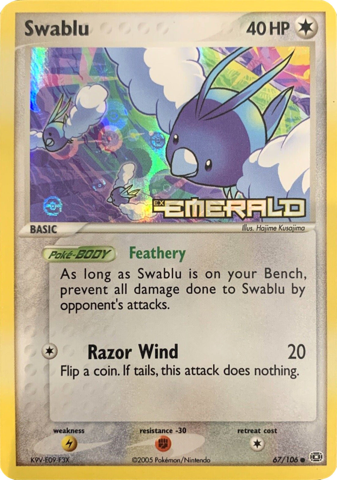 Swablu (67/106) (Stamped) [EX: Emerald] | Tabernacle Games