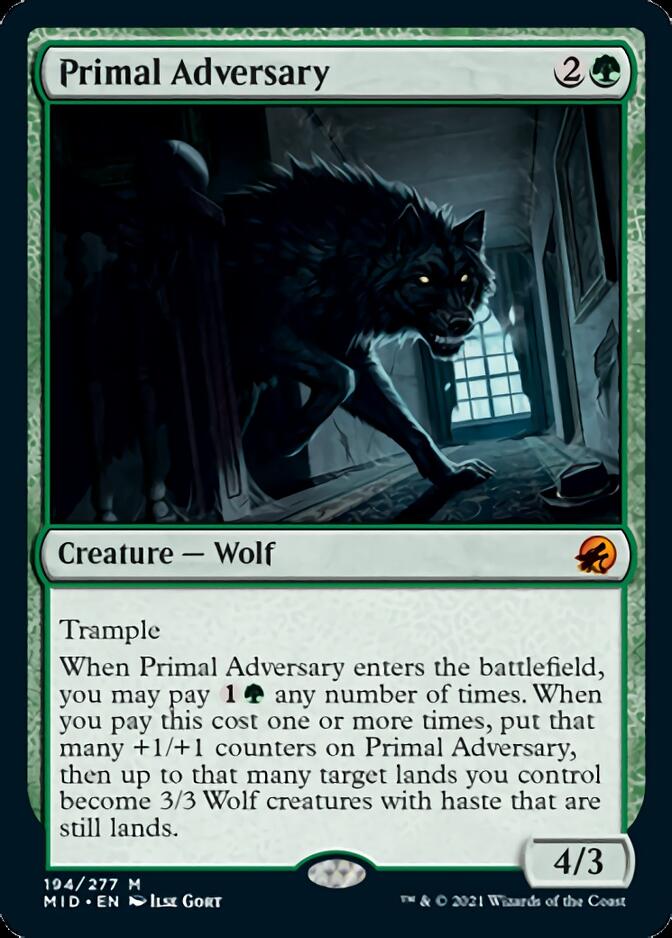 Primal Adversary [Innistrad: Midnight Hunt] | Tabernacle Games