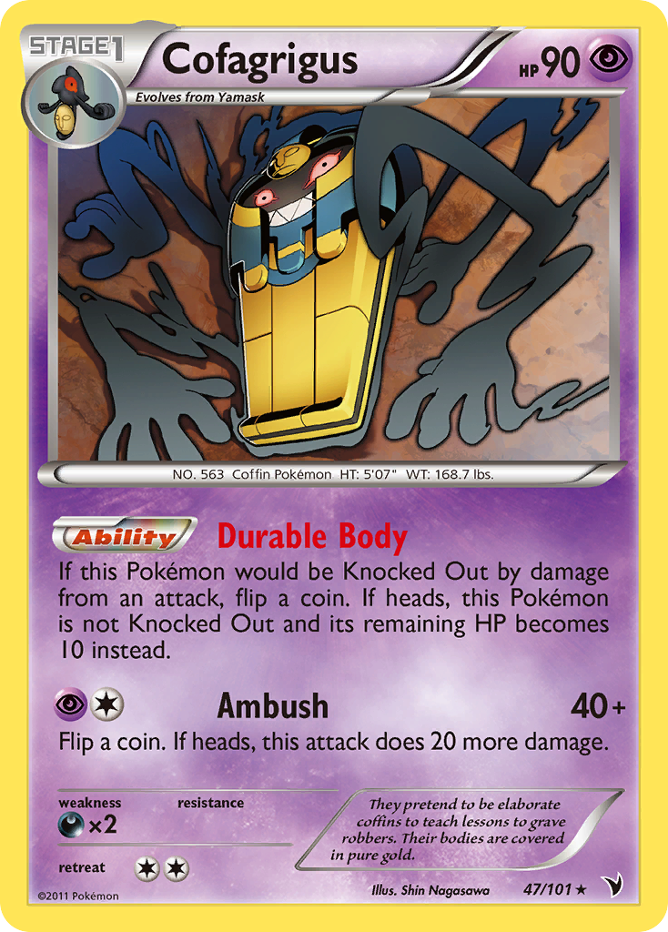 Cofagrigus (47/101) [Black & White: Noble Victories] | Tabernacle Games