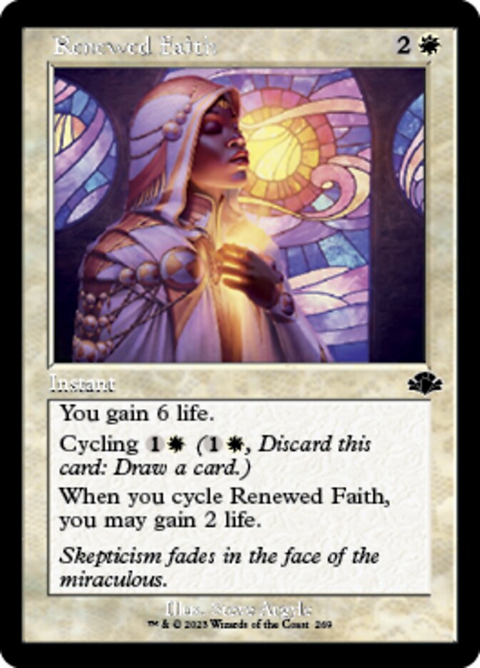 Renewed Faith (Retro) [Dominaria Remastered] | Tabernacle Games
