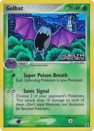 Golbat (43/113) (Stamped) [EX: Delta Species] | Tabernacle Games