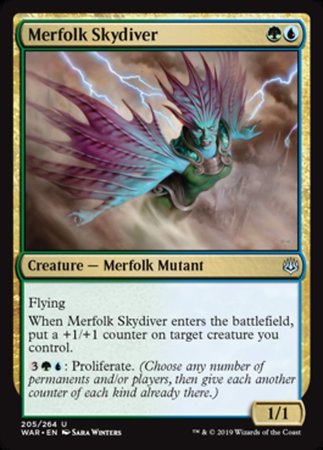 Merfolk Skydiver [War of the Spark] | Tabernacle Games