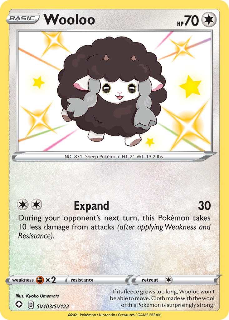 Wooloo (SV103/SV122) [Sword & Shield: Shining Fates] | Tabernacle Games