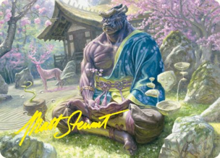 Kosei, Penitent Warlord Art Card (Gold-Stamped Signature) [Kamigawa: Neon Dynasty Art Series] | Tabernacle Games