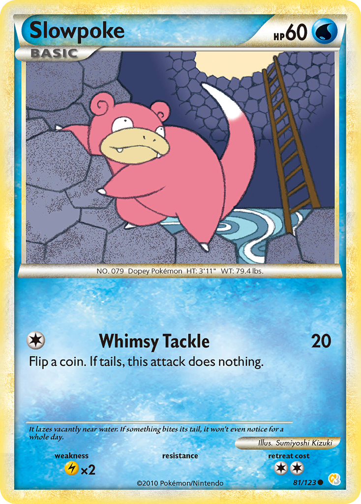 Slowpoke (81/123) [HeartGold & SoulSilver: Base Set] | Tabernacle Games