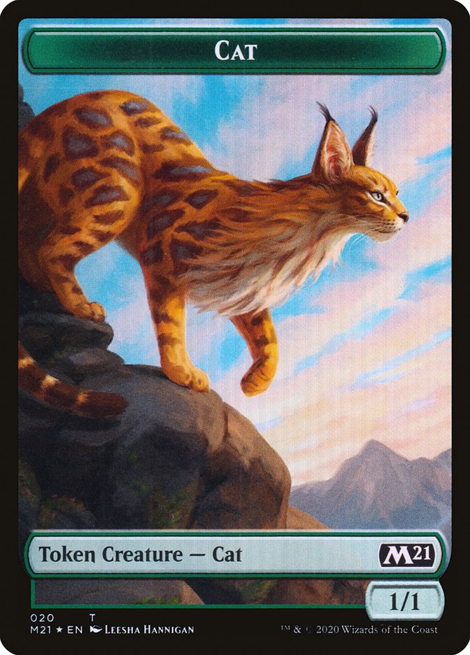 Beast // Cat (020) Double-sided Token [Core Set 2021 Tokens] | Tabernacle Games