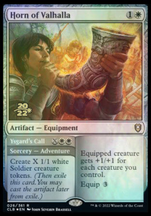 Horn of Valhalla // Ysgard's Call [Commander Legends: Battle for Baldur's Gate Prerelease Promos] | Tabernacle Games