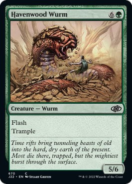 Havenwood Wurm [Jumpstart 2022] | Tabernacle Games