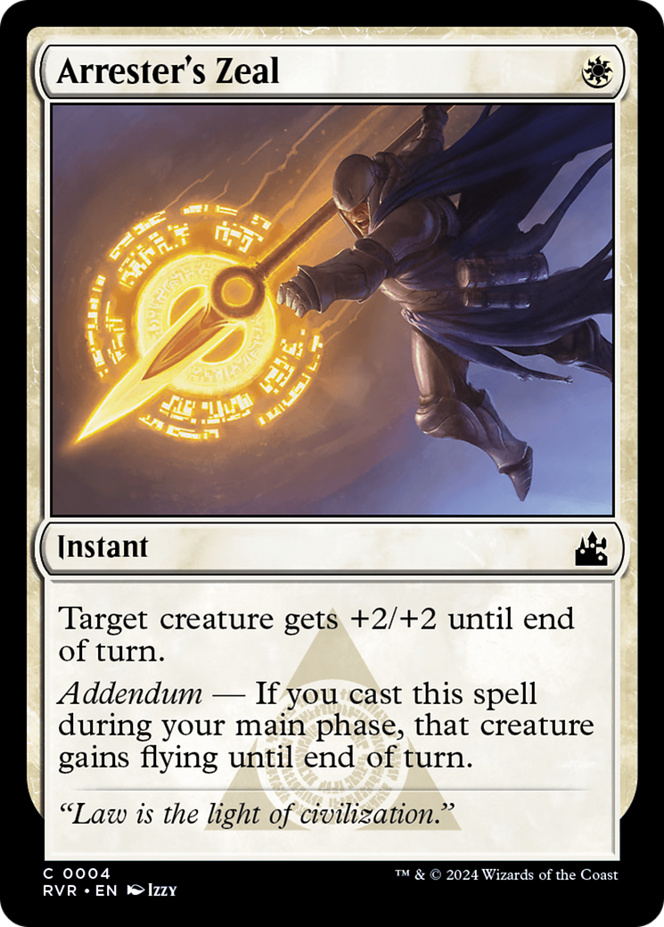 Arrester's Zeal [Ravnica Remastered] | Tabernacle Games